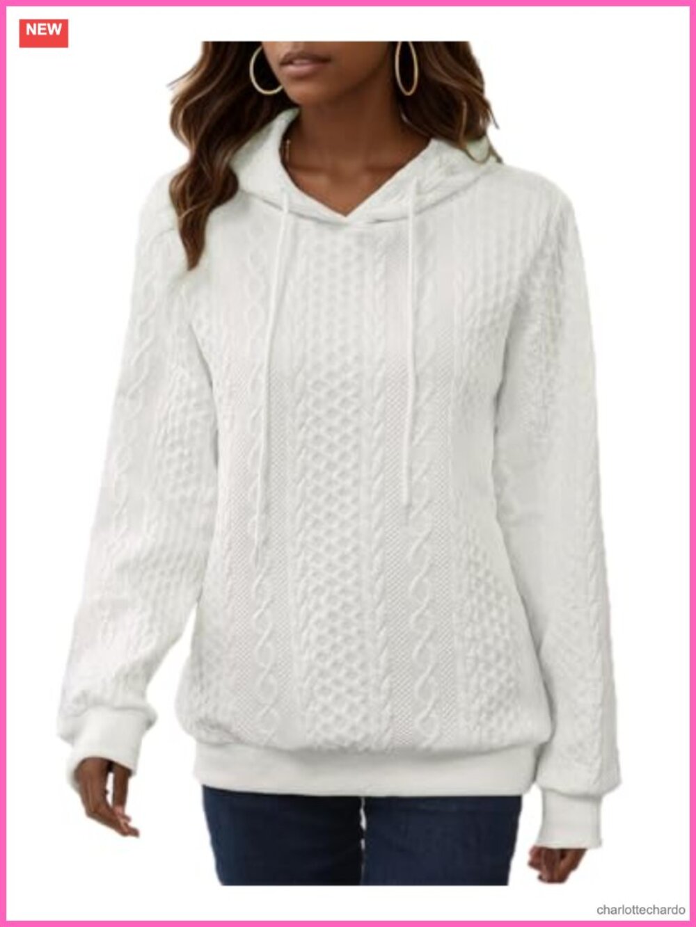 Women's Oversized Hooded Sweatshirt Pullover Long Sleeve Drawstring